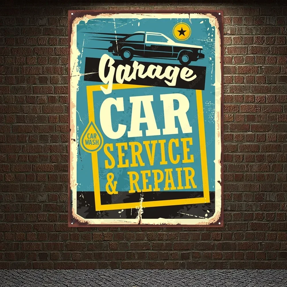 Vintage CAR SERVICE & REPAIR P - Auto Repair Shop Banners avis et prix