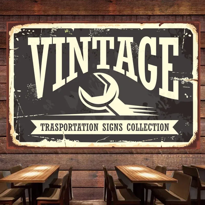 VINTAGE TRASPORTATION SINGS CO - Auto Repair Shop Banners avis et prix