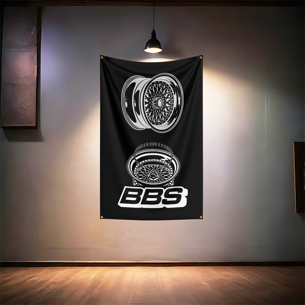 B-B-Ss Wheel Fans Flag 3x5ft 9 - Auto Repair Shop Banners avis et prix